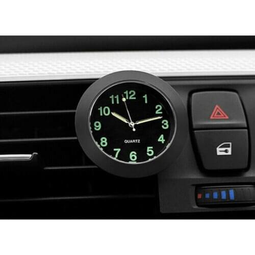 Car Ornament Air Freshener Clock Interior Decoration Luminous Clock Auto Watch Car Air Vent Clip Clock Fashion Outlook Brand New