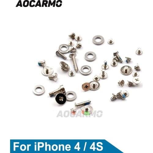 Aocarmo Replacement Inside Motherboard Frame Bolts Full Set Screw For iPhone 4 4S