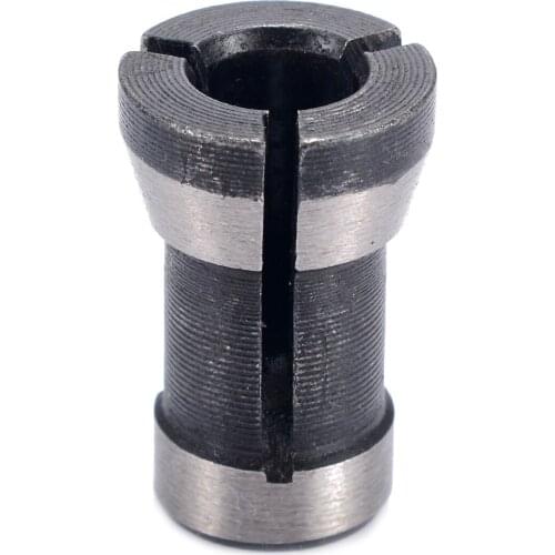 Black Trimming Collet 1/4" Alloy Trimming Collet Chuck Engraving Machine 6.35mm Mini Body Trimming Collet For Bakelite Milling
