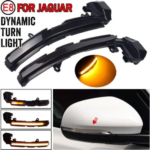 Fit For Jaguar XE XF XJ F-TYPE XKR I-PACE X250 X260 Car Accessories Dynamic Turn Signal Light LED Side Mirror Indicator Blinker