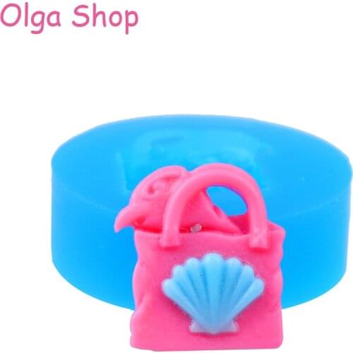FYL122 Bow Mold Silicone Flexible Push Mold - Cupcake Decoration Bakeware Polymer Clay Sugarcraft Molds, Mold Food Safe