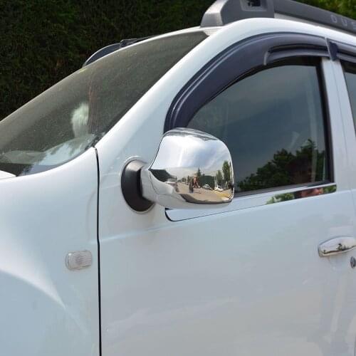 For Dacia Duster Chrome Mirror Cover 2 piece 2012-2018 P.aslanmaz Steel Stainless Steel Chromium Styling Accessories Modified