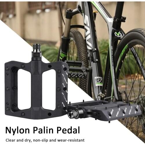 WHEEL UP Road Mtb mountain bike pedal bicycle nylon fiber bearing pedal Palin anti-skid stepping board Bike Pedal Parts