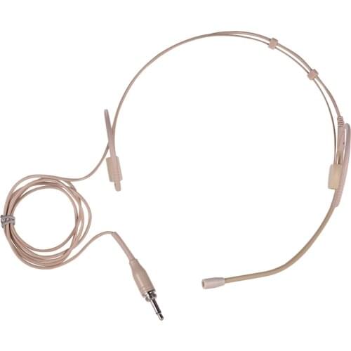 Lightweight Headworn Headset Microphone Condenser Mic 3.5mm Plug for Smartphone DSLR Camera Camcorder Computer PC Laptop