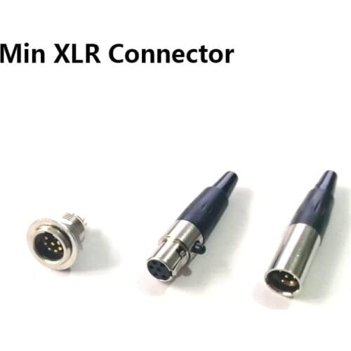 Mini XLR Connector, Mini Aviation MIC Microphone Connector, Zinc Alloy+copper pins with gold plated, 3 4 5 6 7 pins available