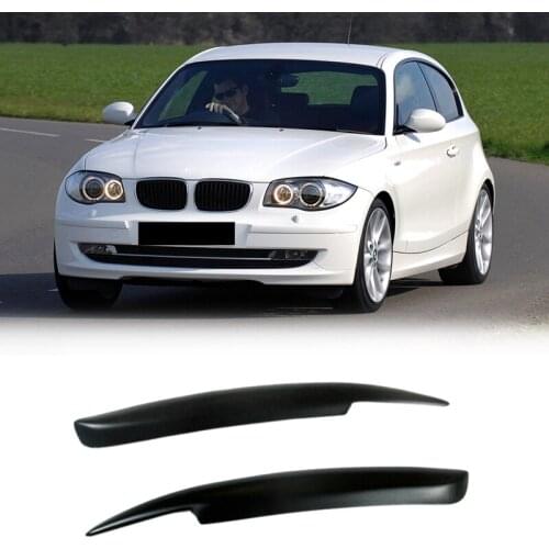 Car Front Headlight Cover Eyebrows Eyelid Trim Sticker for -BMW 1 Series E81 E82 E87 E88