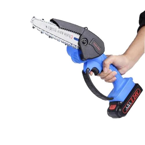 Mini 6 Inch Hand-held Chainsaw, Cordless Electric Chain Saw With Protective Cover And Extended Guide Plate For Cutting Branches