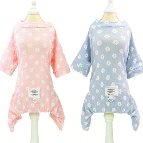 Dog Pajamas Pet Summer Puppy Jumpsuit Home Service Pet Clothes Cat Clothes Pyjama Combinaiso