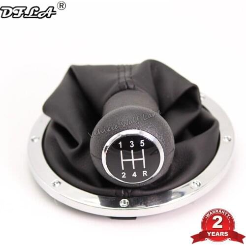 For VW Gol Parati Saveiro 1994 1995 1996 1997 1998 1999 2010 Pointer 1994-2010 5 Speed Gear Stick Shift Knob With Leather Boot