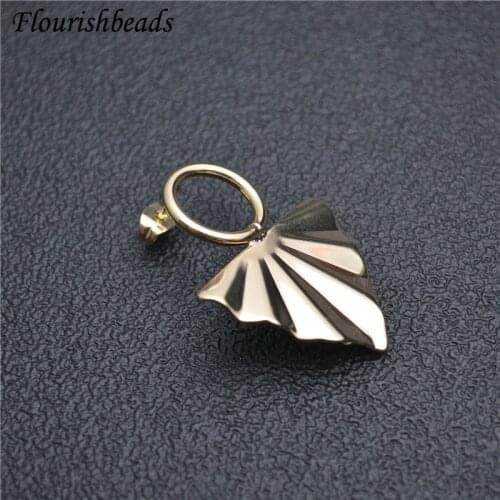 Good Quality Ins Girl Style Gold Color Anti-fade Metal Wave Triangle Ear Stud Brass Chic Jewelry Findings Earrings DIY Stuff