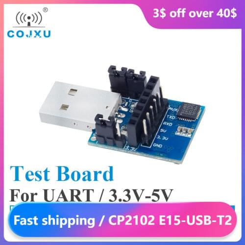 2pcs/lot Test Board USB UART CP2102 E15-USB-T2 ebyte UART USB to TTL 3.3V 5V Wireless Adapter For RF Serial Module