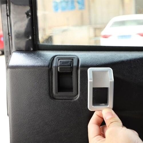 For Land Rover Defender 90 110 130 04-19 Aluminum Alloy Inner Door Latch Outer Frame Handle Accessories Car Modification