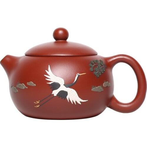 Yixing Zisha Teapot Chinese Handmade Xishi Pot 200ml Purple Clay Kettle Teaware Authentic Kung Fu Tea Pots Set Tea Ceremony