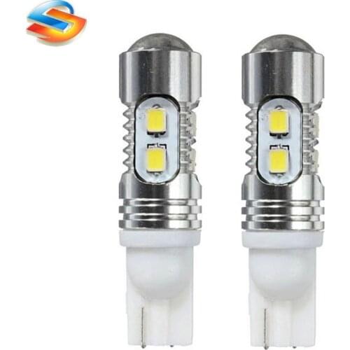 10pcs T10 W5W 2323 SMD 10 LED Car LED Light Bulb Backup Reverse Lights Slivery