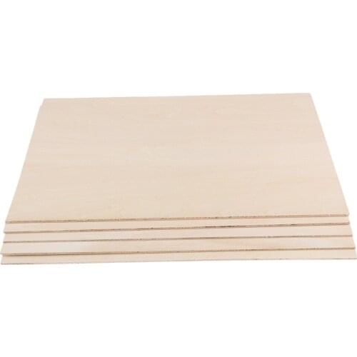 10 Piece Plain Basswood Thin Balsa for DIY Craft Airplane Table House Model