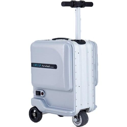 2021 Mini Size Boarding Allowed Smart Riding Suitcase Dual Usb Output Interface Smart Luggage