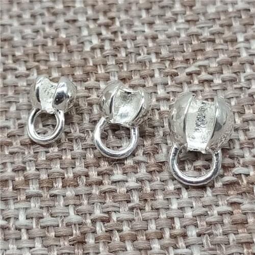 925 Sterling Silver Bulk Crimp Cover Beads for Jewelry Making
