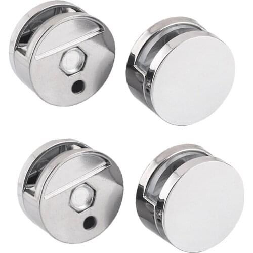 4 Pcs Glass Clamp Bathroom Mirror Clips Zinc Alloy Glass Clip Shelf Support Brackets Holder