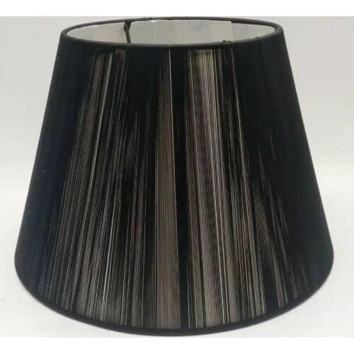 30cm E27 Art Deco Lamp shades for table lamps black color round fabric lampshade modern style lamp cover for home decoration