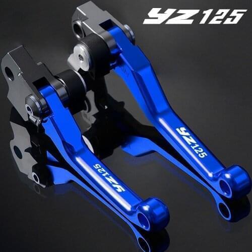 CNC Aluminum Motorcycle Dirt Pit Bike Motocross Pivot Brake Clutch Levers FOR YAMAHA YZ125 2008 2009 2010 2011 2012 2013 2014
