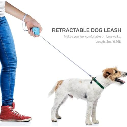 Dog Leash Automatic Retractable Cute Mini Portable Nylon Leash Outdoor Walking Suitable For Small Medium-Sized Dog Pet Supplies