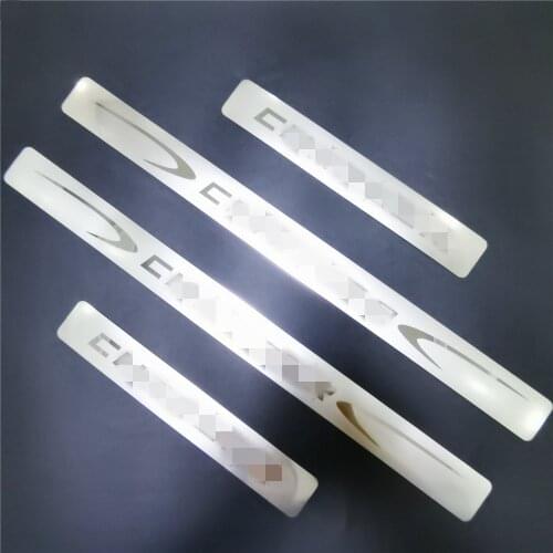 Car Accessorise Styling Stainless Steel Door Sill Scuff Plate Sticker For DODGE CHARGER 2011-2021 Threshold Pedal Trim Protector