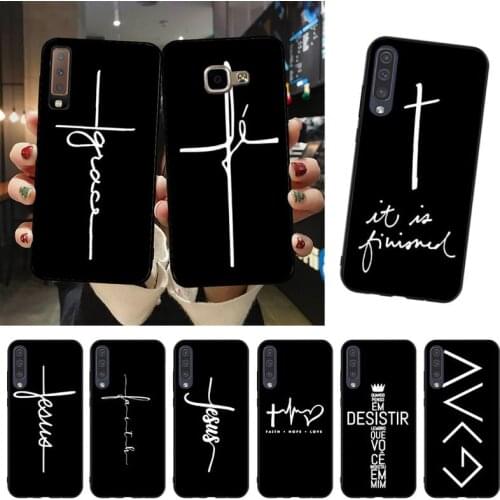 YNDFCNB Faith Christian Religious Jesus Phone Case For Samsung A51 A71 A40 A50 A70 A10 A20 A30 A6 A7 A8 A9