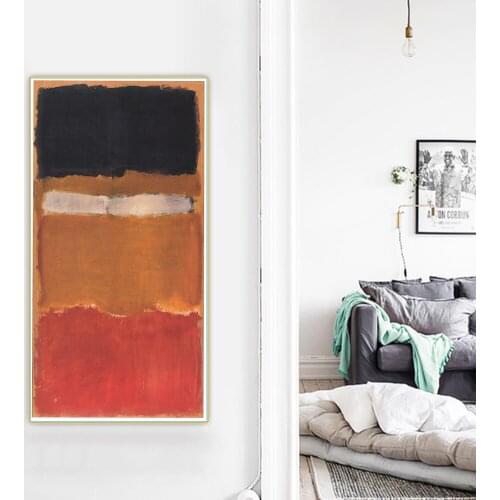 Citon Mark Rothko《No.24 (Untitled)》Canvas Art Oil Painting Abstract Print Painting Decorative Picture Wall Decor Home Decoration