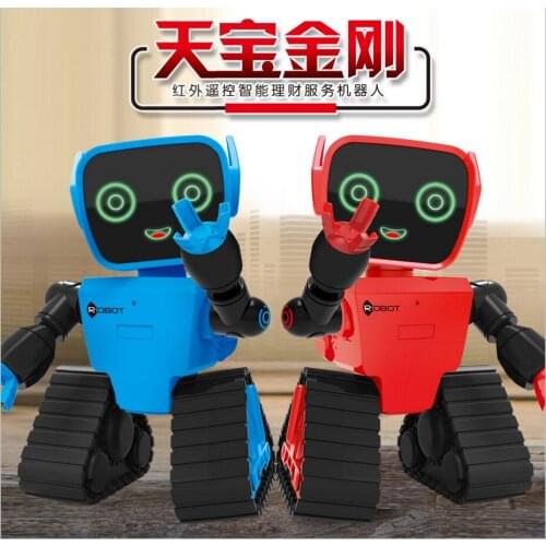 Chiger Intelligent Programming Robot Touch/remote/voice Control Sensing USB Charge interactive RC Toy Birthday Gift for Children