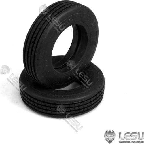 LESU 52MM Wheel Tires for 1/14 RC A0020 Hydraulic Trailer Truck DIY Model Tamiya TH16958-SMT3