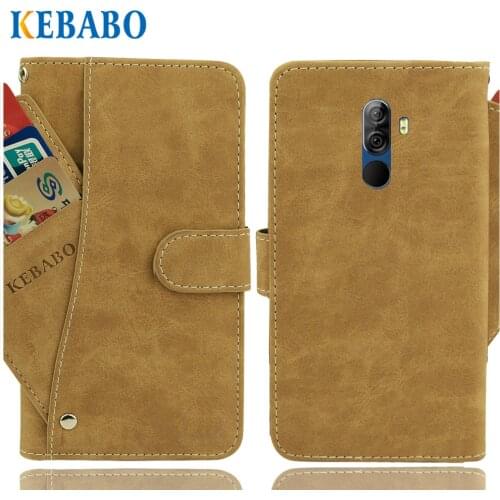 Leather Wallet Highscreen Power Five Max 2 Case 5.99" Flip Vintage Leather Card Slots Cases Cover Business Phone Protective Bags