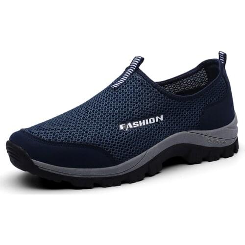 Summer Fashion Men Sneakers Breathable Men Shoes Fashion Slip on Sneakers for Men Cheap Men Loafers Shoes Without Laces