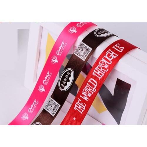 Customised printed ribbon grossgrain 1.5cm belt logo wedding decoration 100 yards free shipping by China Post