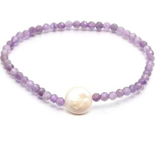 HOT Handmade Natural Stone Women Bracelet Minimalism Wrap Bracelet Friendship Bead Chain Holiday Gift Jewelry