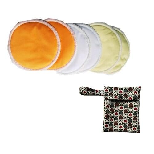 Washable Bamboo Nursing Pads Reusable Breast Pads,Bra pads,Ultra soft, Waterproof, Naughtybaby 50 pairs/lots baby Diaper