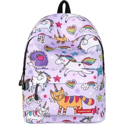 New backpack female bag cute Korean backpack female elementary and middle school students schoolbag large capacity waterproof