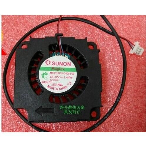 Wholesale SUNON MF35101V1-C000-F99 DC 12V 1.44W 30*30*10MM 3-line Projector Cooling Fan