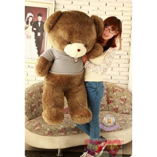 Larggest size 140cm teddy bear plush toy ,sleeping pillow , birthday gift t6899
