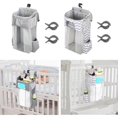 Baby Organizer Crib Hanging Storage Bag Foldable Nursing Stacker Caddy Organizer for Kids Essentials Bedding Set