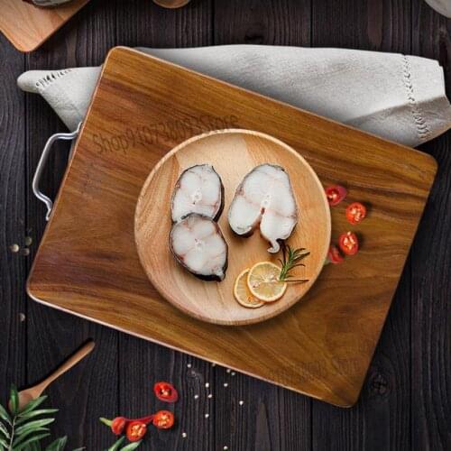 Cutting Board Household Solid Wood Gluing Board Iron Wood Cutting Board Rectangular Cutting Board Cutting Board