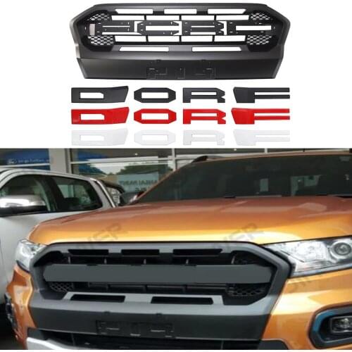 Radiator Grille Fit For RANGER 2018 2019 2020 T8 PX MKIII MK3 WILDTRAK Raptor Grille Modified Front Bumper Mesh Grill