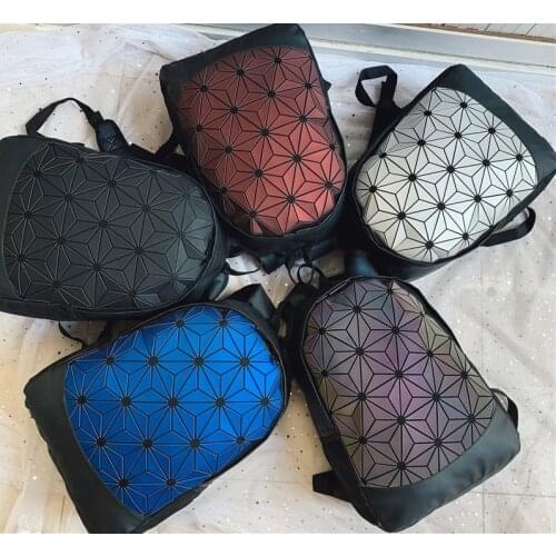 Women Geometric Laptop Backpacks For Men Shoulder Backpack Folding Student School Bags For Teenage Girl Hologram Backpack