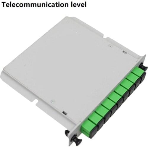 SC/APC Mini PLC 1X8 splitter Fiber Optical Box 1x8 PLC Fibre Splitter FTTH PLC Splitter Box Single Mode Telecommunication level