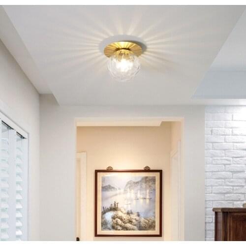 Nordic led ceiling light door porch corridor corridor balcony porch glass dome light