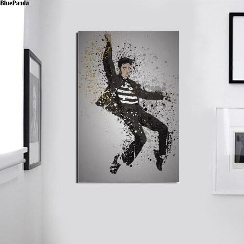 The King Of Rock 'n' Roll Canvas Prints Black White Wall Picture Paintings For Living Room Poster On The Wall Home Decor