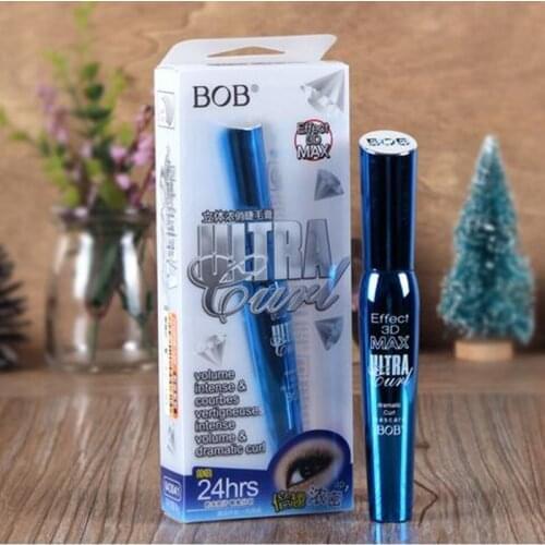 BOB Effect 3D MAX Ultra Curl Mascara Volume Intense Waterproof Long Lasting Lash Black Eyelashes Extension Make Up 4D Mascara
