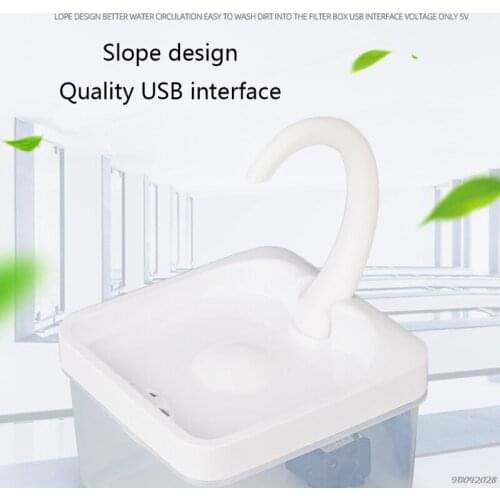 Cat Water Fountain with Ultra Quiet DC Pump 2L Automatic Pet Fountains Dog Water Dispenser for Various Pets Indoor 21 Wholesales