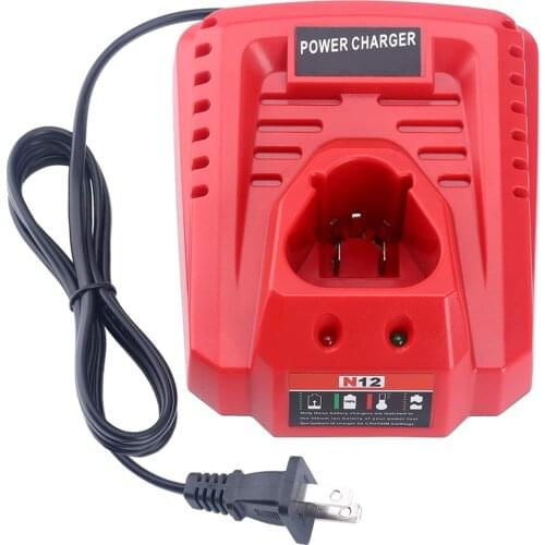 Oein for M12 milwakee аккумулятор Charger 3.5A Replacement for Milwaukee 10.8V 12V battery 48-11-2401 48-11-2402 C12 B C12 M12