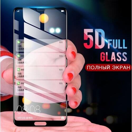 5D Tempered Glass for Huawei Y9 Y5 Y7 Y6 Prime 2018 Screen Phone Film for Honor 7A Pro 5D Glass on Honor 7C Pro Russia Version