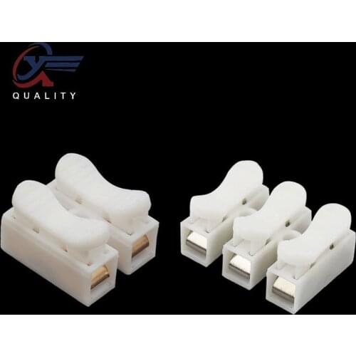 10pcs/30pcs/50pcs lot 2/3 Pins Electrical Cable Connectors CH-2/CH-3 Quick Splice Lock Wire Terminals